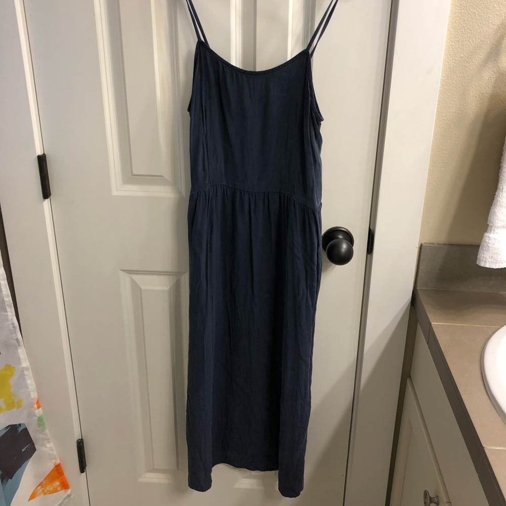 Dusen Dusen for Totokaelo navy silk dress